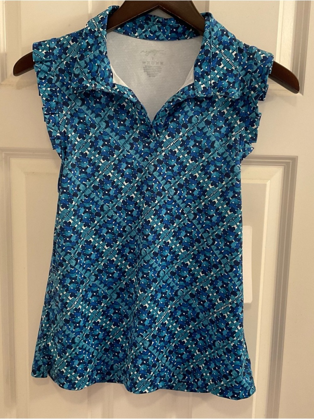 Gottex Golf and Tennis Sleeveless Top - NWT - Small - Blue Tile - Picture 2 of 9